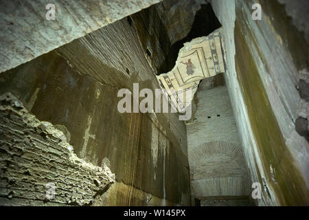 Domus Aurea Neros goldenen Ort derzeit U-Bahn in der Nähe des Kolosseum in Rom ausgegraben Stockfoto