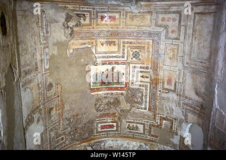 Domus Aurea Neros goldenen Ort derzeit U-Bahn in der Nähe des Kolosseum in Rom ausgegraben Stockfoto
