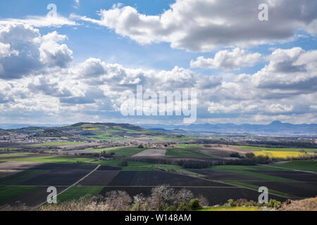 Landschaft und Natur, Auvergne, Frankreich. Stockfoto