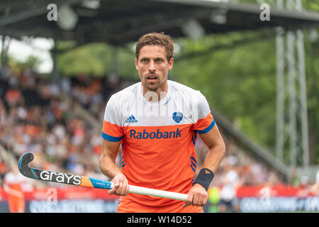 Amstelveen, Niederlande. 30. Juni, 2019. Amsterdam, 30-06-2019, Hockey Pro League 2019 Männer. Veranstaltungsort: Wagener Stadion. Bjorn Kellerman während des Spiels Großbritannien Niederlande vs. Credit: Pro Schüsse/Alamy leben Nachrichten Stockfoto