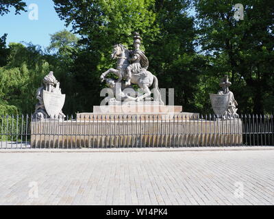 Denkmal am Lazienki Bäder Park in Warschau europäische Hauptstadt von Polen im Mai 2019 Stockfoto