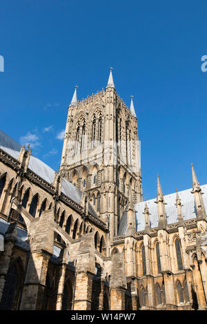 Kathedrale von Lincoln Stockfoto
