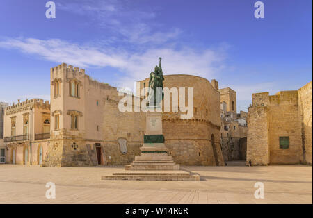 Die schönsten alten Städte Italiens. Apulien: Historisches Zentrum von Otranto in Salento. Stockfoto