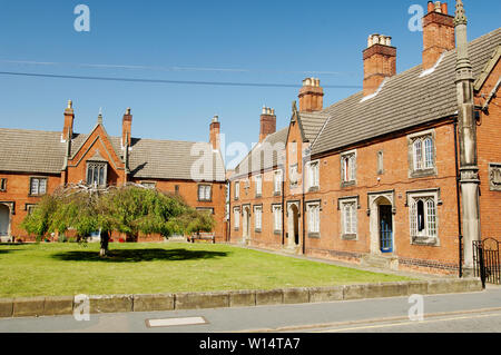 Almosen Häuser, Spalding, Lincolnshire Stockfoto