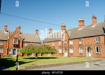 Almosen Häuser, Spalding, Lincolnshire Stockfoto