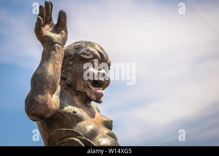 Takayama - 26. Mai 2019: Oni Statue in Takayama, Japan Stockfoto