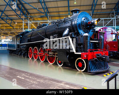 Ein 4-8-4 Passagier Dampflokomotive aus der Chinesischen Bahn von Vulcan Giesserei, die größte Einheit Loco, die jemals in Großbritannien gebaut, jetzt in der nrm York Stockfoto