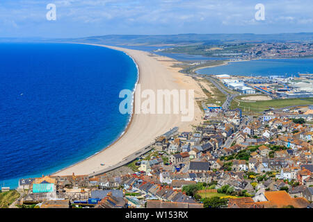 Isle of Portland Chesil Beach, in der Nähe von Weymouth, Dorset, England, Großbritannien Stockfoto