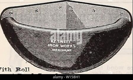 Archiv Bild von Seite 125 Diamond Jubiläum 75-jähriges Jubiläum (1935). Diamond Jubiläum 75-jähriges Jubiläum. diamondjubilee 751935 grif Jahr: 1935 SCHMIEDEEISEN RAUFE Nr. 12 - Rahmen, 1 Zoll Chan- nel, S Ständer, 2 Zoll runde Bar. exceptionallj stark und heavv. Preis $ 4.0C Xo. 13, Rahmen, 1 Zoll Chan- nel, 6 Sprossen, Zoll runden Stangen. Preis $ 4.0C GUSSEISEN ECKE KRIPPEN mit KoU vorne Essen Guard." Nr. 6 - 17 cm lang, 17 cm breit, 10 cm Tief 4,00 $ Nr. 7 - 18 cm lang, 18 cm breit, 10 cm Tief 4,50 Nr. 7 - 20 cm lang, 20 cm breit, 10 cm Tief 7,00 Stockfoto