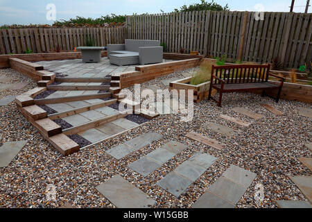 Garten kies Terrasse Sitzbank Dampfgarer Stuhl Metall tisch Gärten