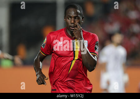 Kairo, Ägypten. 30. Juni, 2019. In Uganda Farouk Miya reagiert während der 2019 Afrika Cup der Nationen ein Fußballspiel zwischen Ägypten und Uganda im Cairo International Stadium. Credit: Oliver Weiken/dpa/Alamy leben Nachrichten Stockfoto