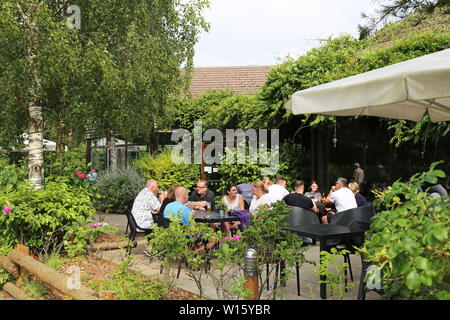 Förster' Inn, Center Parcs Elveden Forest, Brandon, Suffolk, England, Großbritannien, USA, UK, Europa Stockfoto