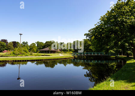 Paviljoen Sassennest im Park Rusthoff in Sassenheim Niederlande. Stockfoto