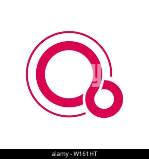 Google Fuchsia OS-Logo. Fuchsia ist eine Funktion-basierten Betriebssystem von Google entwickelt wird. EPS 10. Stock Vektor