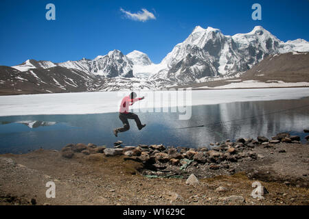 Gurudongmar See - Nord Sikkim Stockfoto