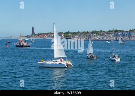 Windjammer Parade, 125. Kieler Woche, Laboe, Kiel, Schleswig-Holstein, Deutschland Stockfoto