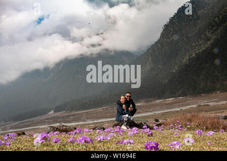 Flitterwochen in Lochung Stockfoto