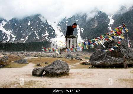 Lachung Tal Stockfoto