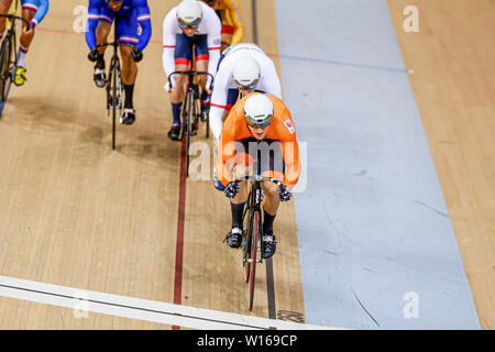 30-06-2019: Sportnieuws: Europese Spelen: Minsk Radfahren - Titel: Männer Keirin Stockfoto