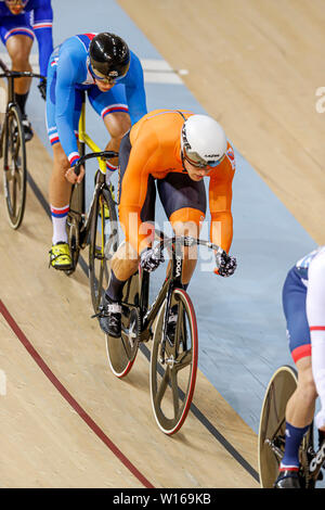 30-06-2019: Sportnieuws: Europese Spelen: Minsk Radfahren - Titel: Männer Keirin Stockfoto