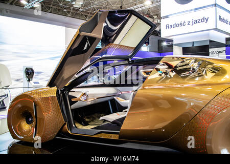 Poznan, Polen, März 2019 BMW Vision NÄCHSTEN 100 Konzept Prototyp Auto, Poznan International Motor Show, die nächsten 100 Jahre umweltfreundliche Zukunft Prototyp Stockfoto