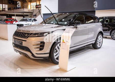 Poznan, Polen, März 2019 alle neuen Land Rover Range Rover Evoque, Poznan International Motor Show, 2. Gen L551, subkompakte luxury Crossover-SUV Stockfoto
