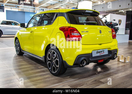 Poznan, Polen, März 2019: Neue Suzuki Swift Sport, Poznan International Motor Show, 4. Gen, Kleinwagen B-Segment produziert von Suzuki Stockfoto