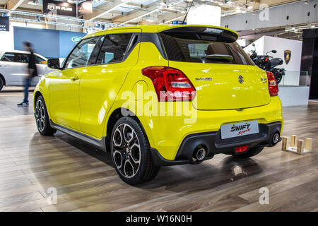 Poznan, Polen, März 2019: Neue Suzuki Swift Sport, Poznan International Motor Show, 4. Gen, Kleinwagen B-Segment produziert von Suzuki Stockfoto