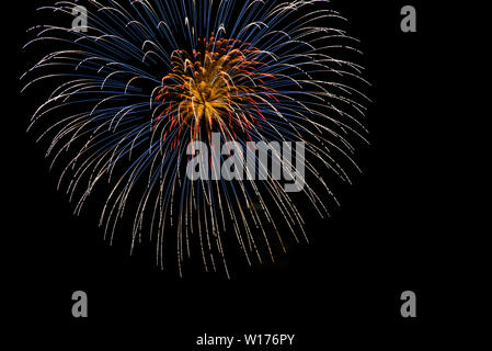 Das Feuerwerk in La Ronde in Montreal Stockfoto