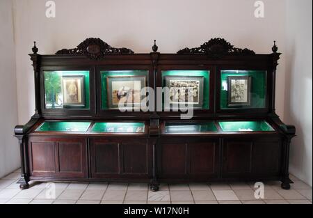 Museum zeigt im Keraton Yogyakarta Yogyakarta (Palast). Der Komplex wurde 1755 erbaut - 1756 für Hamengkubuwono I. Stockfoto