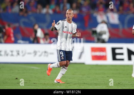 Marinos" Marcos Junior während der 2019 J 1 League Spiel zwischen dem FC Tokyo 4-2 Yokohama F Marinos an Ajinomoto Stadion in Tokio, Japan, am 29. Juni 2019. Quelle: LBA/Alamy leben Nachrichten Stockfoto