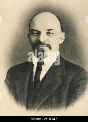 Foto Portrait von Wladimir Lenin. Stockfoto