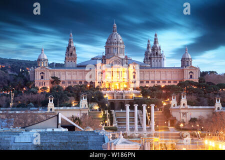 MNAC Museum am Montjuic in Barcelona, Spanien Stockfoto