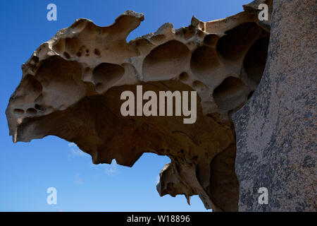 Leiter der Rock der Bär (Bärenfels) am Capo d'Orso, Palau, Olbia-Tempio, Sardinien Italien Stockfoto