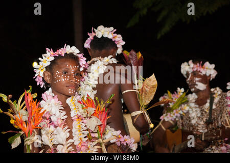 Traditionelle Sing Sing von Kofure, Tufi, Oro Provinz, Papua Neu Guinea Stockfoto