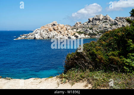 Beach Bay Spiaggia di Cala Spinosa in Sardinien (Italien) Stockfoto