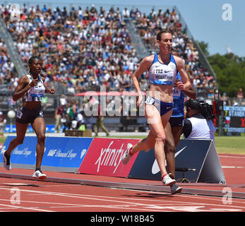 Laura Weightman in Aktion während der Diamond League Leichtathletik Prefontaine Classic an der Stanford University in Kalifornien. Stockfoto