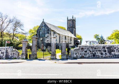 Kirche St. Michael und alle Engel, Princetown, Devon, der Anglikanischen Kirche von St. Michael in Princetown, Kirche, Kirchen, Devon, UK, Außen, Gebäude Stockfoto