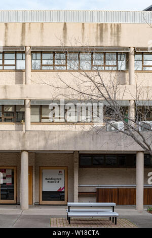 Brutalist Architecture 1960 an der Macquarie University in Sydney in Australien Stockfoto