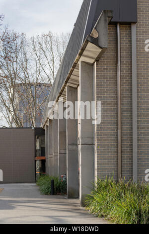 Brutalist Architecture 1960 an der Macquarie University in Sydney in Australien Stockfoto