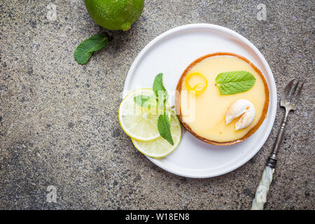 Key Lime Torten Stockfoto