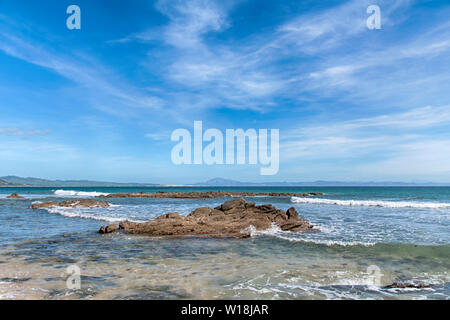 Schönen unberührten Strände von Andalusien, Valdevaqueros in Tarifa Stockfoto