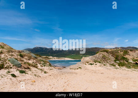 Schönen unberührten Strände von Andalusien, Valdevaqueros in Tarifa Stockfoto