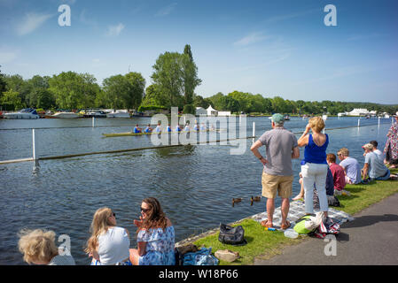 Henley auf Themse, England, Vereinigtes Königreich, 28. Juni 2019, Henley Royal Regatta Qualifier, Time Trial, Henley, [© Peter SPURRIER/Intersport Stockfoto