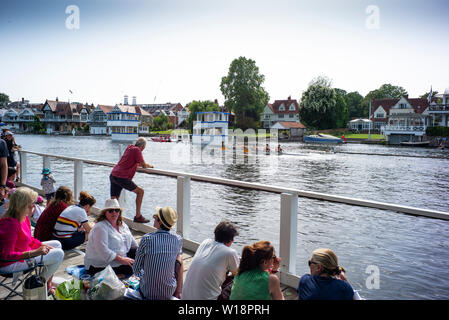 Henley auf Themse, England, Vereinigtes Königreich, 28. Juni 2019, Henley Royal Regatta Qualifier, Time Trial, Henley, [© Peter SPURRIER/Intersport Stockfoto