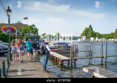 Henley auf Themse, England, Vereinigtes Königreich, 28. Juni 2019, Henley Royal Regatta Qualifier, Time Trial, Henley, [© Peter SPURRIER/Intersport Stockfoto