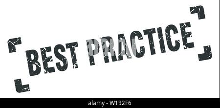 Best practice Stempel. best practice Square grunge unterzeichnen. best practice Stock Vektor