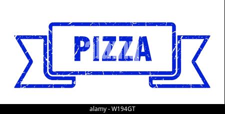 Pizza grunge Band. pizza pizza Banner anmelden. Stock Vektor