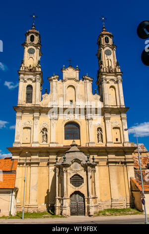 Alte chirch in Vilnius. UNESCO-Welterbe. Litauen, Vilnius, Mai 2019 Stockfoto