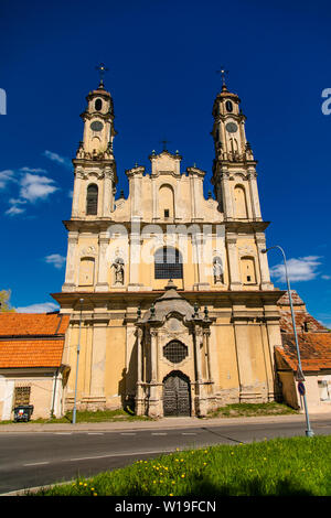 Alte chirch in Vilnius. UNESCO-Welterbe. Litauen, Vilnius, Mai, 2019. Stockfoto